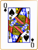 Queen of spades card