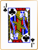 Jack of clubs card