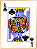 King of clubs card