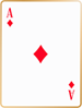 Ace of diamonds card