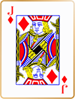 Jack of diamonds card