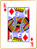 King of diamonds card
