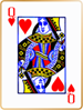 Queen of hearts card