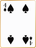 Four of spades card