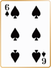 Six of spades card