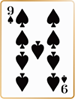Nine of spades card