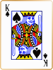King of spades card